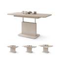 Sofabord ASTON MINI - 110-138x70 cm - beige matt