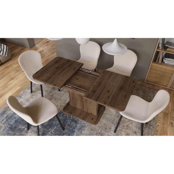 Sofabord ASTON MINI - 110-138x70 cm - valnøtt