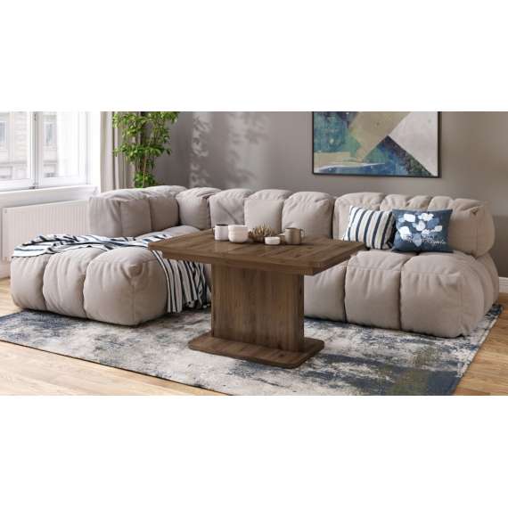 Sofabord ASTON MINI - 110-138x70 cm - valnøtt