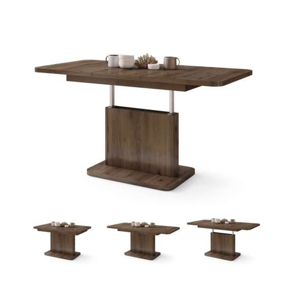 Sofabord ASTON MINI - 110-138x70 cm - valnøtt