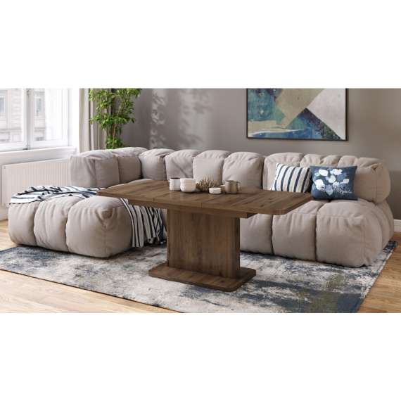 Sofabord ASTON MINI - 110-138x70 cm - valnøtt