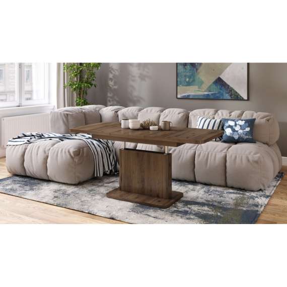 Sofabord ASTON MINI - 110-138x70 cm - valnøtt