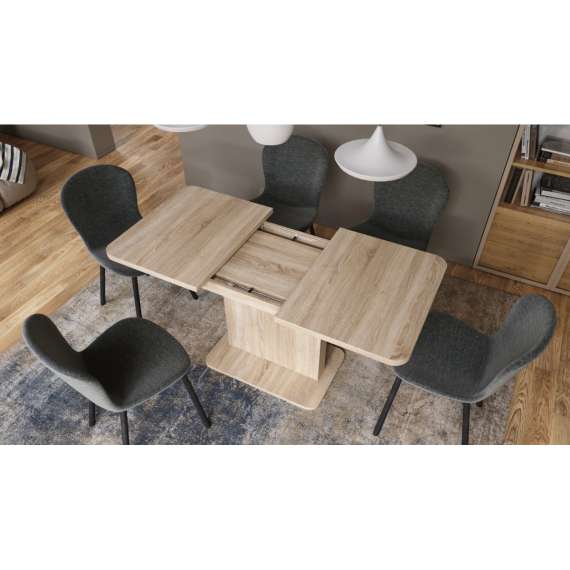 Sofabord ASTON MINI - 110-138x70 cm - eik sonoma
