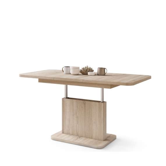 Sofabord ASTON MINI - 110-138x70 cm - eik sonoma