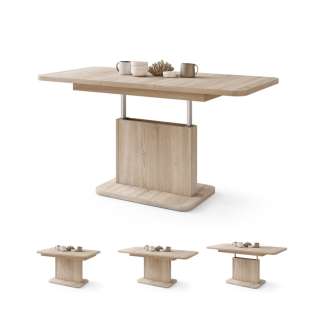 Sofabord ASTON MINI - 110-138x70 cm - eik sonoma