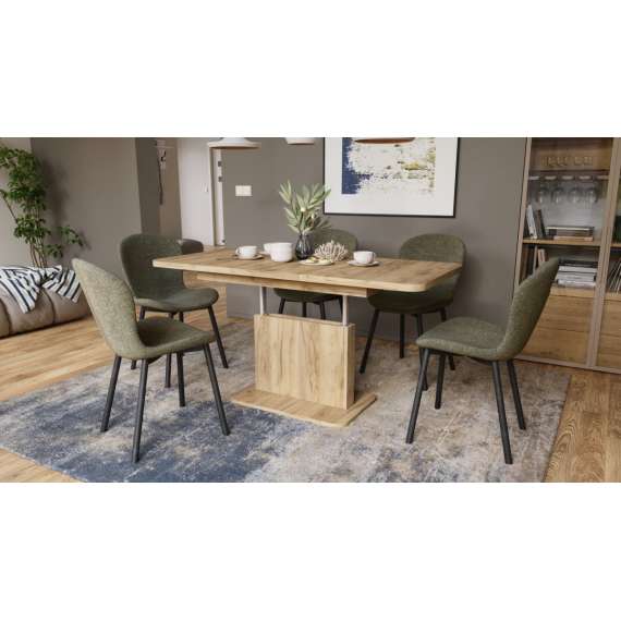 Sofabord ASTON MINI - 110-138x70 cm - eik craft gold