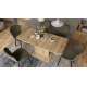 Sofabord ASTON MINI - 110-138x70 cm - eik craft gold