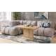 Sofabord ASTON MINI - 110-138x70 cm - eik craft gold