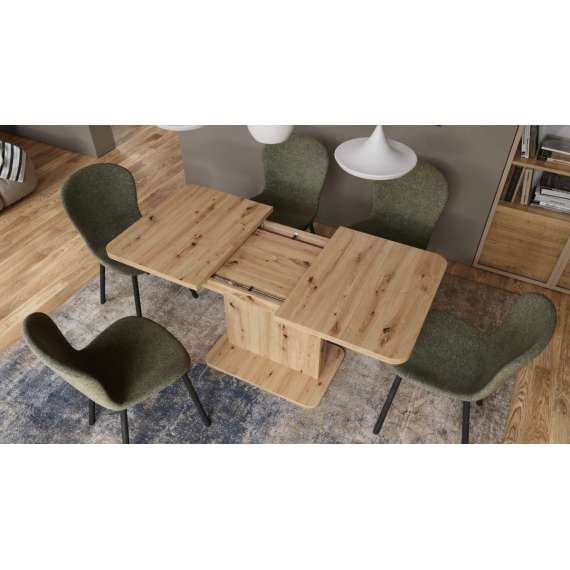 Sofabord ASTON MINI - 110-138x70 cm - eik artisan