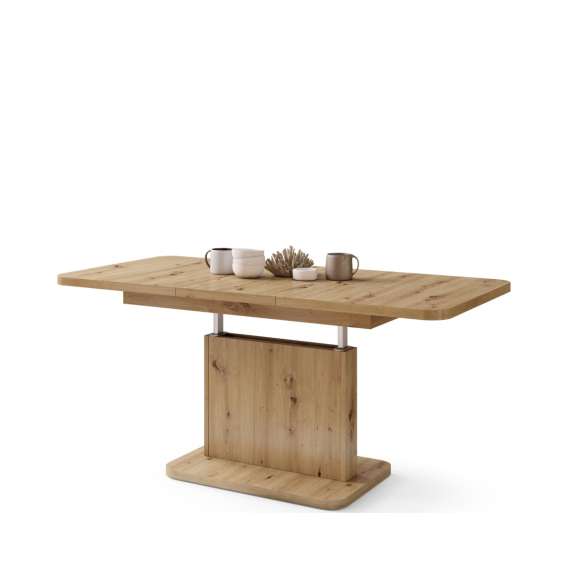 Sofabord ASTON MINI - 110-138x70 cm - eik artisan