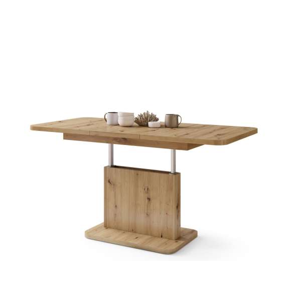 Sofabord ASTON MINI - 110-138x70 cm - eik artisan
