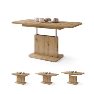 Sofabord ASTON MINI - 110-138x70 cm - eik artisan