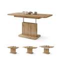 Sofabord ASTON MINI - 110-138x70 cm - eik artisan