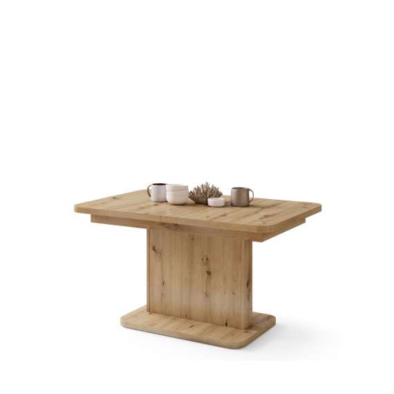 Sofabord ASTON MINI - 110-138x70 cm - eik artisan