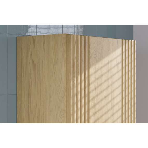 Høyskap Ovalia 40x140 cm - eik - 1 dør
