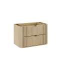 Servantskap Ovalia 80 cm - eik - 2 skuffer