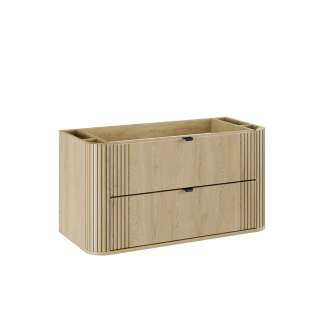 Servantskap Ovalia 100 cm - eik - 2 skuffer