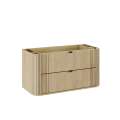 Servantskap Ovalia 100 cm - eik - 2 skuffer