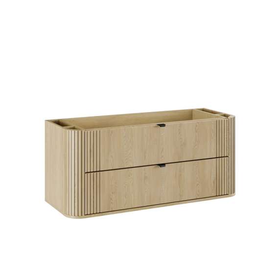 Servantskap Ovalia 120 cm - eik - 2 skuffer