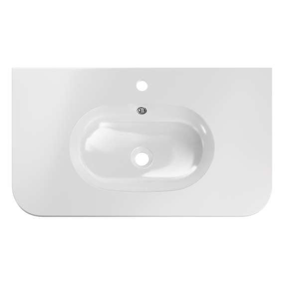 Baderomssett Ovalia 80 cm - eik - 3 deler