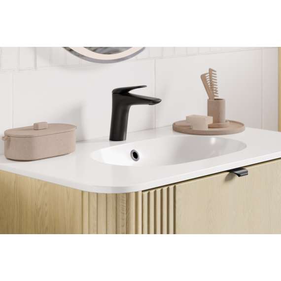 Baderomssett Ovalia 80 cm - eik - 3 deler