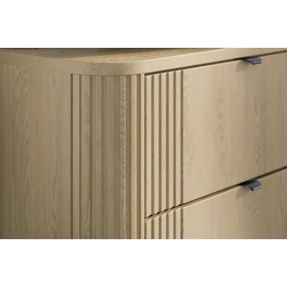 Baderomssett Ovalia 100 cm - eik - 3 deler