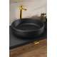 Servant River 40 cm - sort matt - rund