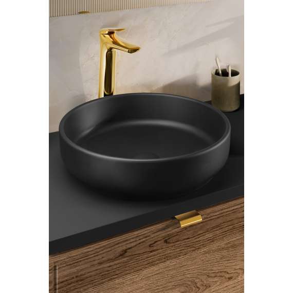 Servant River 40 cm - sort matt - rund