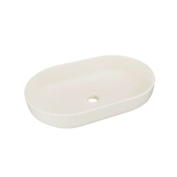 Servant River 55 cm - kremhvit matt - oval