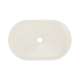 Servant River 55 cm - kremhvit matt - oval