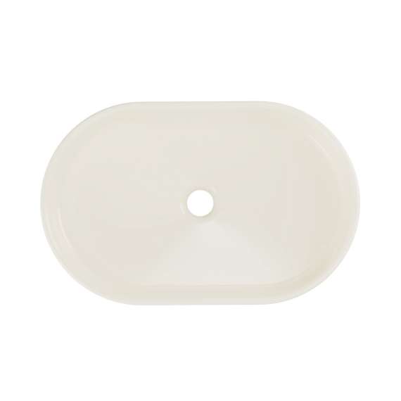 Servant River 55 cm - kremhvit matt - oval