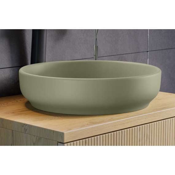 Servant River 40 cm - olivengrønn matt - rund