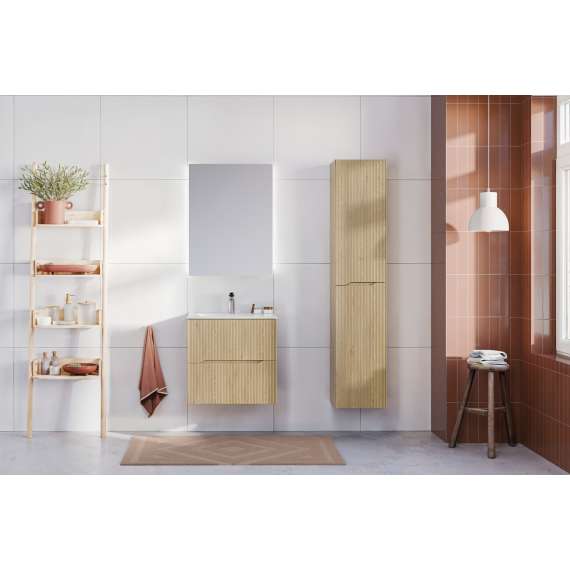 Servantskap Nordic 60 cm - eik - 2 skuffer