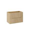 Servantskap Nordic 80 cm - eik - 2 skuffer