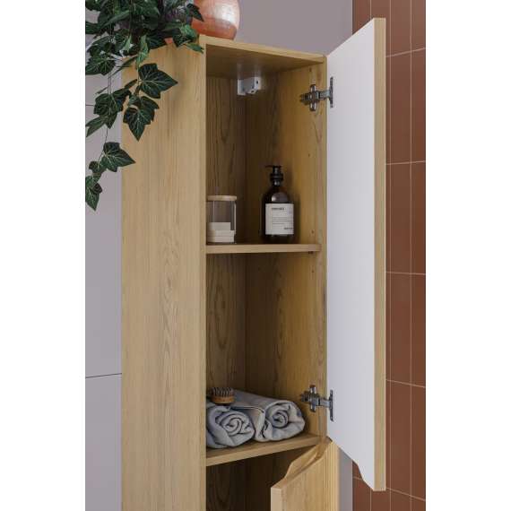 Baderomssett Nordic 80 cm - eik - 3 deler