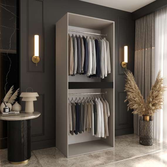 Garderobeskap SALSA 80x203 cm - cashmere - 2 dører