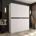 Garderobeskap SALSA 180x203 cm - hvit matt - 4 dører