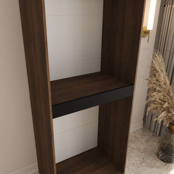 Garderobeskap SALSA 180x203 cm - valnøtt - 4 dører