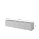 Tv-benk Asha 200x40 cm - cashmere - vegghengt