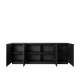 Skjenk Asha 200x71 cm - sort - 4 dører
