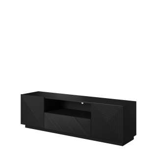 Tv-benk Asha 167x50 cm - sort - 2 dører - 1 skuff