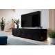 Tv-benk Asha 200x46 cm - sort - 5 dører