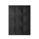 Garderobeskap Asha 150x205 cm - sort - 3 dører