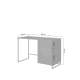 Skrivebord Asha 120x55 cm - sort - med oppbevaring