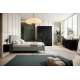 Skrivebord Asha 120x55 cm - sort - med oppbevaring