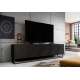 Tv-benk Asha 200x56 cm - sort - 5 dører