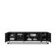 Tv-benk Asha 200x56 cm - sort - 4 dører - hyller