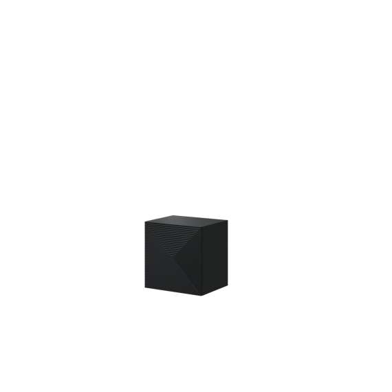 Vegghengt skap Asha 40x40 cm - sort - 1 dør