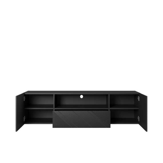 Tv-benk Asha 167x44 cm - sort - vegghengt
