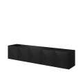 Tv-benk Asha 200x40 cm - sort - vegghengt
